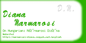 diana marmarosi business card